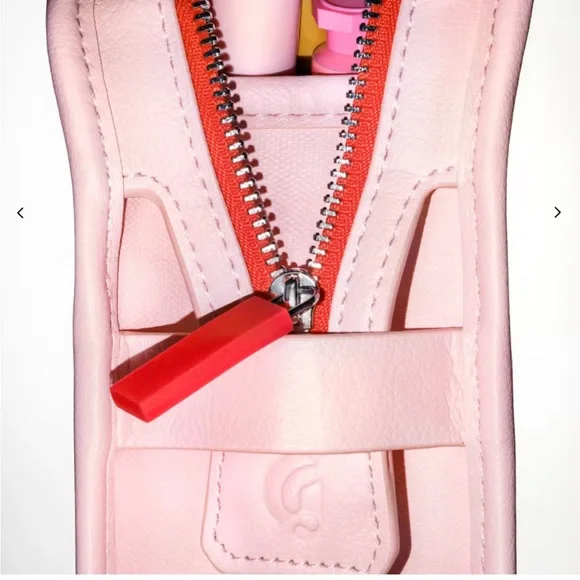 Glossier Pink and Red Pouch - Picture 3 of 12